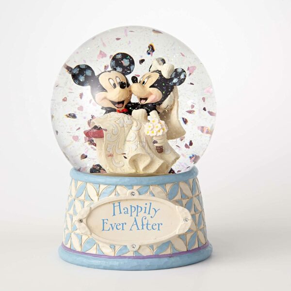 Bola de Cristal Disney Mickey y Minnie Boda