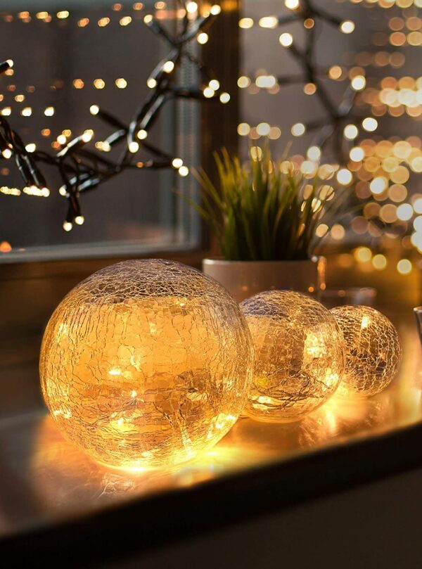 Set de 3 Bolas de luces LED